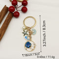 Metal Starfish Turtle Mermaid Keychain Bag Charm Car view 2