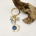 Metal Starfish Turtle Mermaid Keychain Bag Charm Car view 4