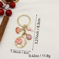 Metal Mermaid Tail Seashell Keychain Ocean Bag Charm Gift view 2