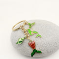 Metal Ocean Starfish Turtle Mermaid Keychain Bag Charm view 3