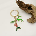 Metal Ocean Starfish Turtle Mermaid Keychain Bag Charm view 4