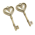 Heart Key Charm Pendant For DIY Jewelry Accessories Necklace Bracelet Making 69x31mm 6g view 5