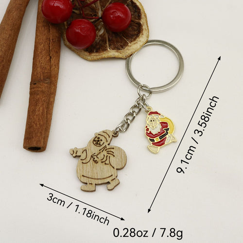 Wooden Mom Letter Keychain Custom Doodle Gift Key Ring