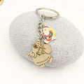 Wooden Mom Letter Keychain Custom Doodle Gift Key Ring view 4