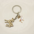 Wooden Graffiti Letter Mom Keychain Creative Gift Key Ring view 4