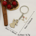 Wooden Customizable Letter Keychain Bag Charm Gift view 2
