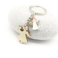 Wooden Customizable Letter Keychain Bag Charm Gift view 4