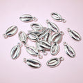 Alloy Faux Shell Small Charm Pendant For DIY Jewelry Accessories Necklace Bracelet 17x8mm 1g view 2