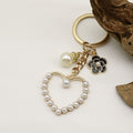 Metal Heart Butterfly Flower Tassel Keychain For Womens Bag Charm view 4