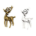 Alloy Elk Charm Pendant For DIY Jewelry Accessories Necklace Bracelet Making 28x13mm 2g view 5