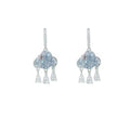 Sparkling Rhinestone Crystal Cloud Waterdrop Earrings French Elegant Light Luxury Ear Cuffs view 5