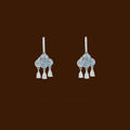 Sparkling Rhinestone Crystal Cloud Waterdrop Earrings French Elegant Light Luxury Ear Cuffs view 2