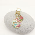 Alloy Shell Starfish Mermaid Keychain Bag Charm view 3