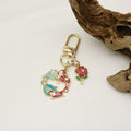 Alloy Shell Starfish Mermaid Keychain Bag Charm view 4