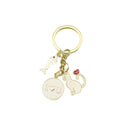 Zinc Alloy Black White Heart Cat Keychain Cute Bag Charm view 5