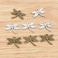 Alloy Dragonfly Pendant Charm For DIY Jewelry Accessories Necklace Bracelet Making 18x14mm 0.8g view 4