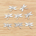 Alloy Dragonfly Pendant Charm For DIY Jewelry Accessories Necklace Bracelet Making 18x14mm 0.8g view 3