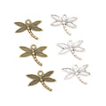 Alloy Dragonfly Pendant Charm For DIY Jewelry Accessories Necklace Bracelet Making 18x14mm 0.8g view 5