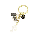 Metal Enamel Music Note Guitar Keychain For Bag Charm Gift view 5