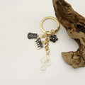 Metal Enamel Music Note Guitar Keychain For Bag Charm Gift view 4