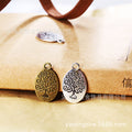 Double Sided Oval Tree of Life Alloy Pendant Charms view 1