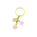 Zinc Alloy Gold Daisy Flower Keychain Gift Bag Charm view 5