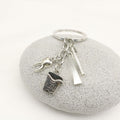 Metal Dental Toothbrush Toothpaste Tooth Keychain Backpack Charm Gift view 3