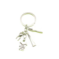 Metal Dental Toothbrush Toothpaste Tooth Keychain Backpack Charm Gift view 5