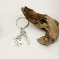 Metal Dental Toothbrush Toothpaste Tooth Keychain Backpack Charm Gift view 4