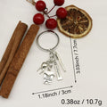 Metal Dental Toothbrush Toothpaste Tooth Keychain Backpack Charm Gift view 2