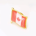 Metal Alloy Enamel Canada Flag Lapel Pin For Clothing Decoration Brooch view 3