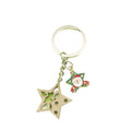 Wood Graffiti Letter Mom Keychain Gift Key Ring view 5