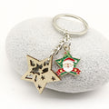 Wood Graffiti Letter Mom Keychain Gift Key Ring view 4