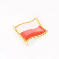 Alloy Enamel Poland Flag Lapel Pin For Shirts And Cuffs Brooch view 3