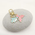 Zinc Alloy Ocean Enamel Starfish Turtle Mermaid Keychain Car Gift view 3