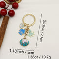 Metal Ocean Mermaid Tail Keychain For Bag Charm Gift view 2