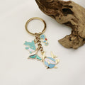 Metal Ocean Starfish Dolphin Turtle Keychain Cute Bag Charm view 4