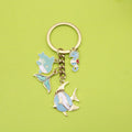 Metal Ocean Starfish Dolphin Turtle Keychain Cute Bag Charm view 1