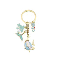 Metal Ocean Starfish Dolphin Turtle Keychain Cute Bag Charm view 5