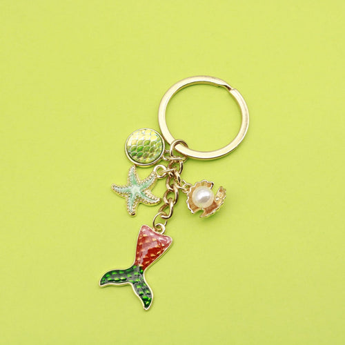 Gold Zinc Alloy Mermaid Shell Jewelry Findings Accessories for DIY Jewelry Making