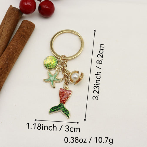Gold Zinc Alloy Mermaid Shell Jewelry Findings Accessories for DIY Jewelry Making