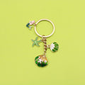 Metal Ocean Shell Starfish Keychain Bag Charm Gift – Gold view 1
