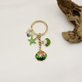 Metal Ocean Shell Starfish Keychain Bag Charm Gift – Gold view 3