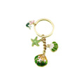 Metal Ocean Shell Starfish Keychain Bag Charm Gift – Gold view 5