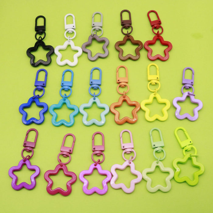 Colorful Five-Point Star Keychain Cute Bag Charm Gift