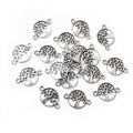 Alloy Tree Of Life Double Loop Pendant Charm For DIY Jewelry Accessories Necklace Bracelet 18x12mm view 3