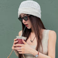 Light Luxury New Chinese Style Alloy Round Beaded Braided Rope Sweater Necklace For Women view 2