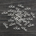 Alloy LOVE Letter Mini Charm Pendant For DIY Jewelry Necklace Bracelet Accessories 6x12mm 0.3g view 3