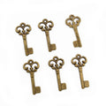 Alloy Key Charm Pendant For DIY Jewelry Accessories Necklace Bracelet 21x10mm 0.4g view 2