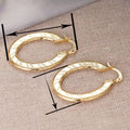 Women's U Shaped Ear Cuffs With Engraved Dark Pattern, Middle Eastern Maillard Style Jewelry Earrings view 4
